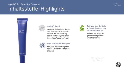 ageLOC Tru Face Line Corrector Inhaltstoffe