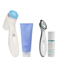 LumiBoost Set: ageLOC Boost mit Lumi Spa Reinigungsbürste & Cleanser - wahlweise in Blau oder Rose Gold