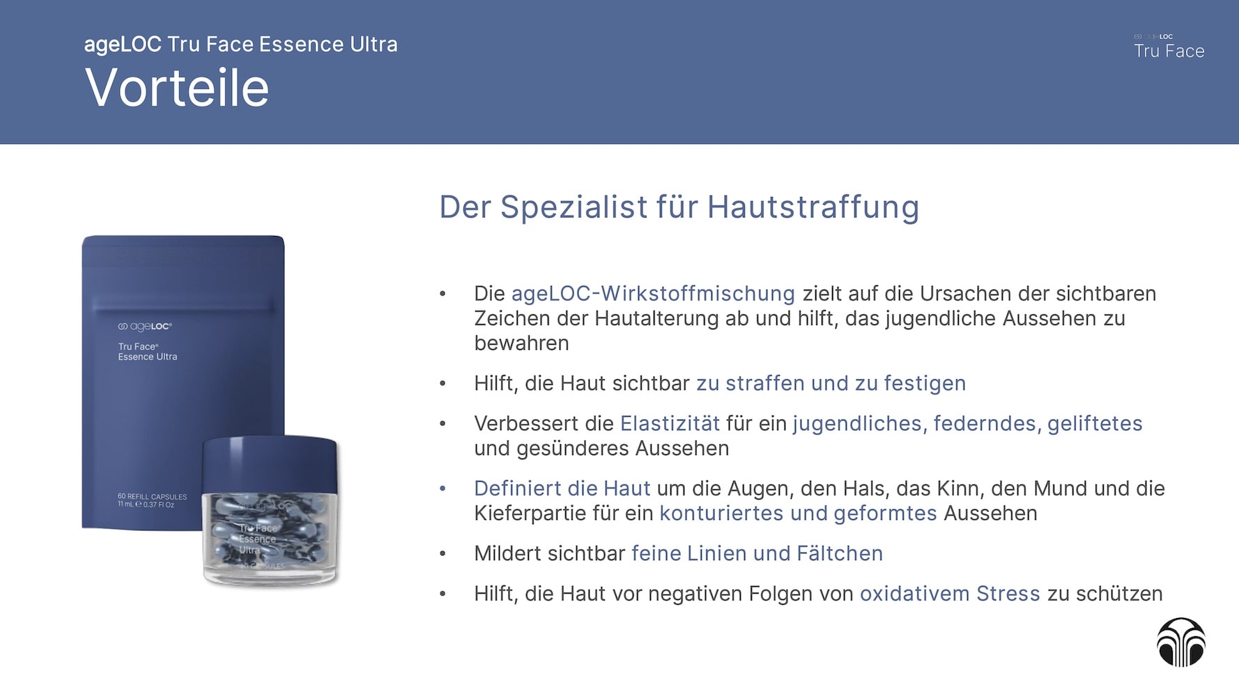ageLOC Tru Face Essence Ultra Vorteile